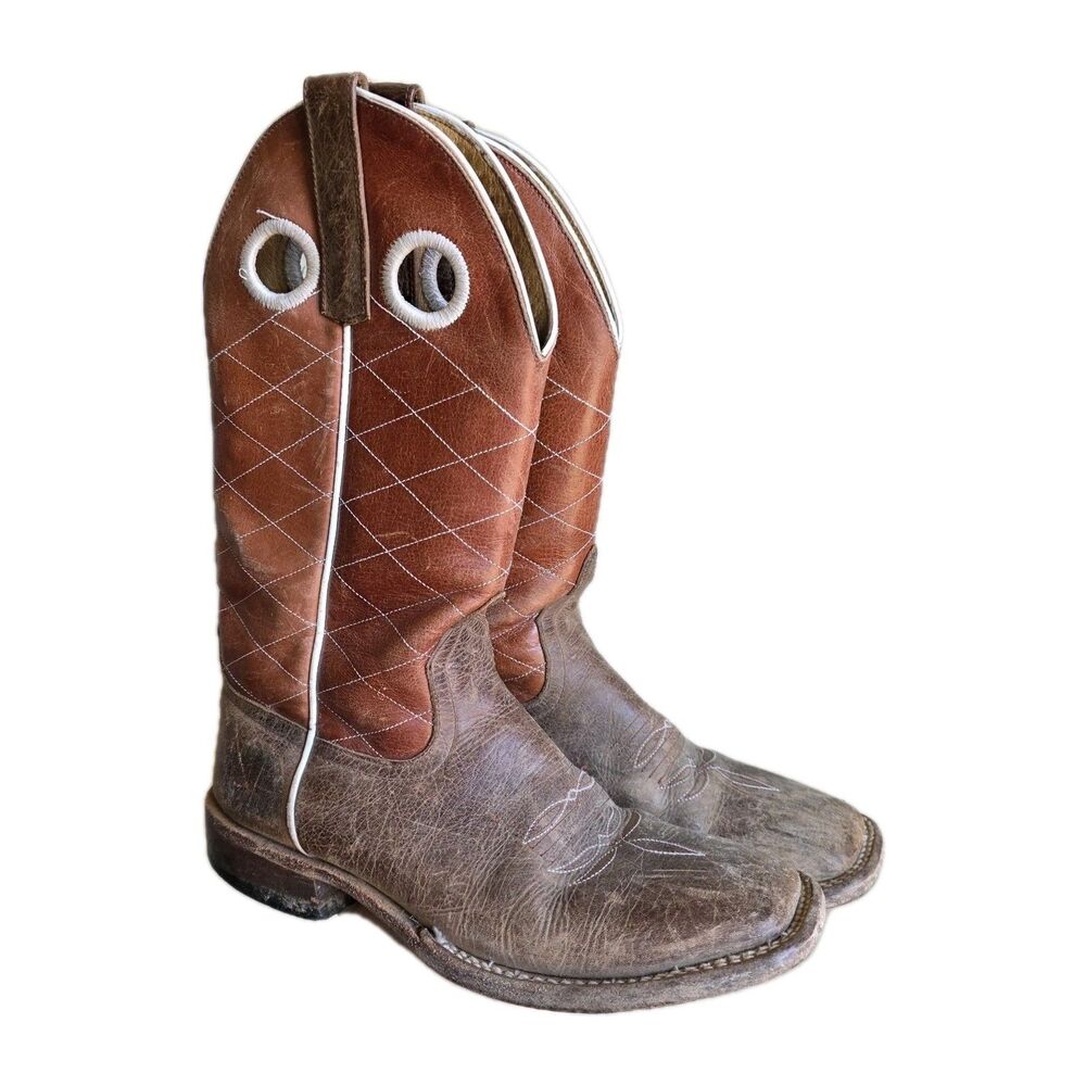 HP Horse Power By Anderson Bean Boot Co. Western Boots, Size 6, Brown Quilt